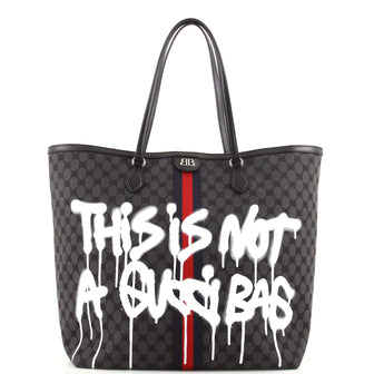 Balenciaga x Gucci The Hacker Project Tote Graffiti BB Canvas Large