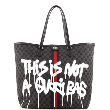Balenciaga x Gucci The Hacker Project Tote Graffiti BB Canvas Large