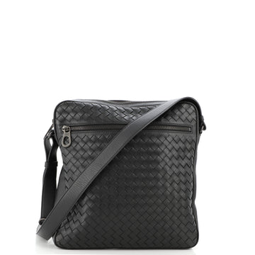 Bottega Veneta Front Zip Crossbody Intrecciato Nappa Small