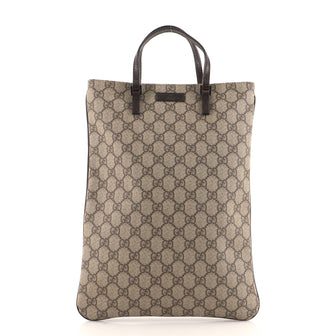 Gucci Joy Plus Flat Tote GG Coated Canvas Small