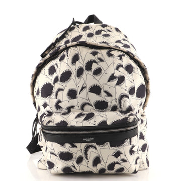 Saint Laurent City Backpack Printed Canvas