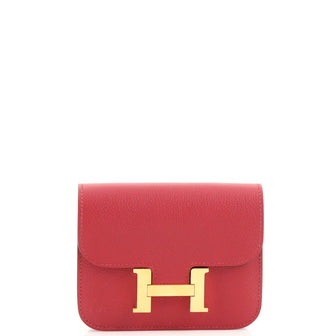 Hermes Constance Slim Wallet Evercolor