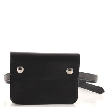 Hermes Pochette Green Belt Bag Leather