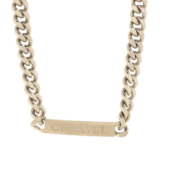 Chanel ID Curb Chain Necklace Metal