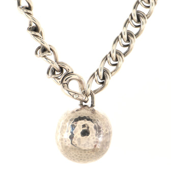 Bottega Veneta Sphere Chain Necklace Metal