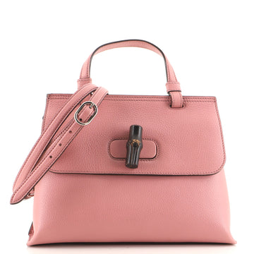 Gucci Bamboo Daily Top Handle Bag Leather Small