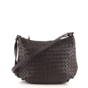 Bottega Veneta Saddle Zip Messenger Bag Intrecciato Nappa Mini