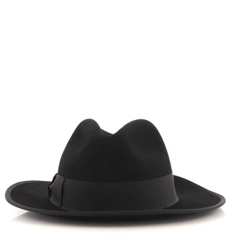 Gucci Bow Brim Hat Felt with Grosgrain