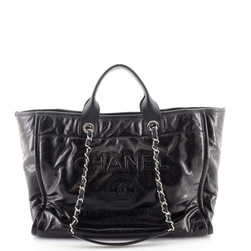 Chanel Deauville Tote Glazed Calfskin Large