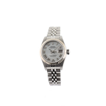 Rolex Oyster Perpetual Datejust Automatic Watch Stainless Steel and White Gold with Mother of Pearl 26