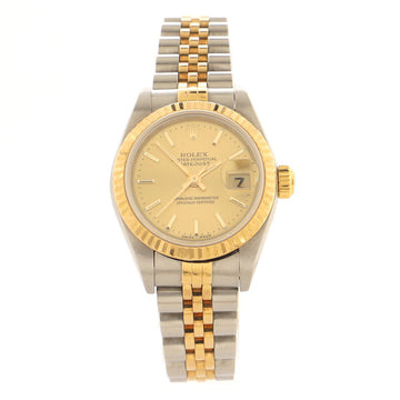Rolex Oyster Perpetual Datejust Automatic Watch Stainless Steel and Yellow Gold 26