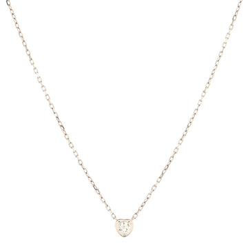 Cartier Diamants Legers Heart Pendant Necklace 18K White Gold with Diamond