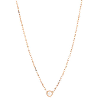 Cartier Diamants Legers Pendant Necklace 18K Rose Gold with Diamond Small
