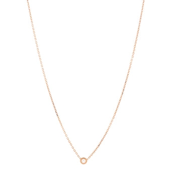 Cartier Diamants Legers Pendant Necklace 18K Rose Gold with Diamond XS