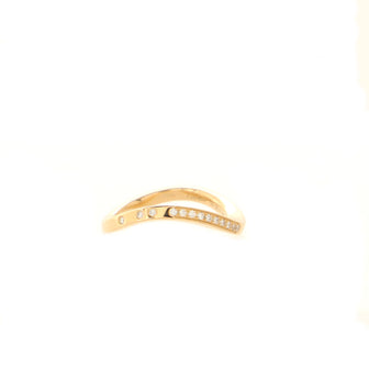 Cartier Ballerine Wedding Band Ring 18K Yellow Gold and Diamonds
