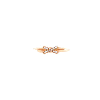 Chaumet Jeux De Liens Ring 18K Rose Gold with Diamonds