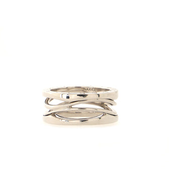 Bvlgari B.Zero1 Design Legend Zaha Hadid Three Band Ring 18K White Gold