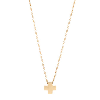 Tiffany & Co. Roman Cross Necklace 18K Yellow Gold