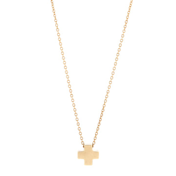 Tiffany & Co. Roman Cross Necklace 18K Yellow Gold