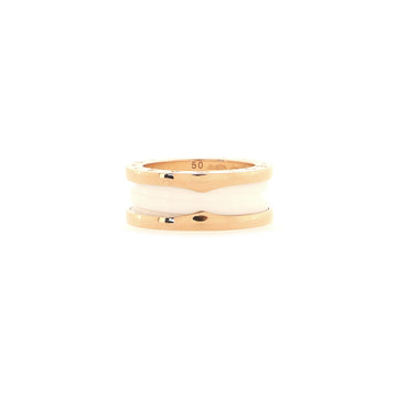 Bvlgari B.Zero1 Two Band Ring 18K Rose Gold and Ceramic