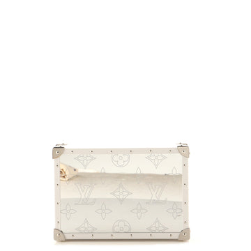 Louis Vuitton Jewelry Box Trunk Monogram Etched Mirror and Leather
