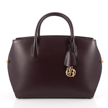 Christian Dior Bar Bag Leather Large purple