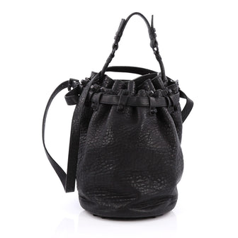 Alexander Wang Diego Bucket Bag Leather Large Black