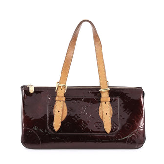 Louis Vuitton Rosewood Avenue Handbag Monogram Vernis Purple
