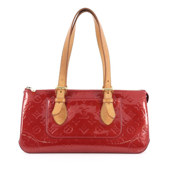 Louis Vuitton Rosewood Avenue Handbag Monogram Vernis Red