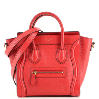 Celine Luggage Bag Grainy Leather Nano