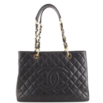 Chanel Grand Shopping Tote Quilted Caviar