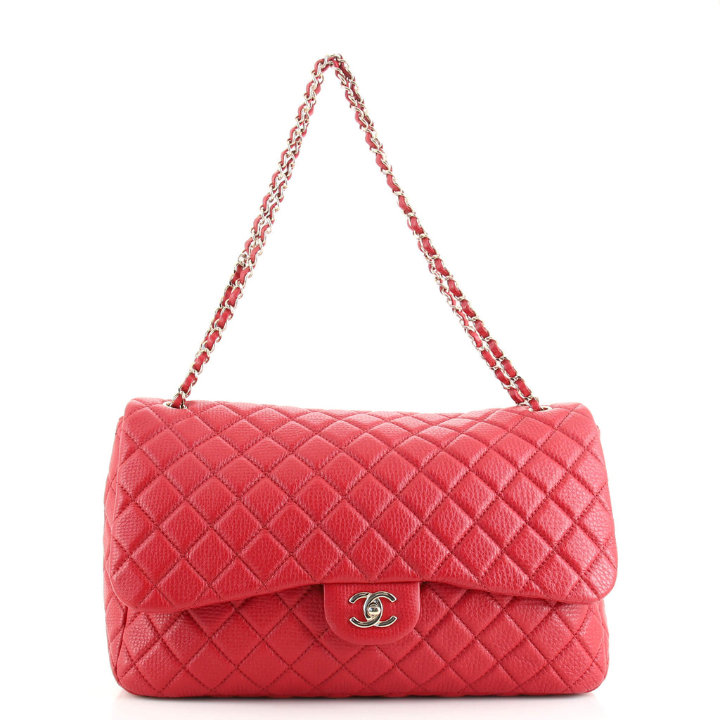 Chanel XXL Travel Flap Bag Quilted Calfskin Small Red 1721501