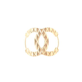 Chanel Quilted CC Hair Pin Metal and Resin