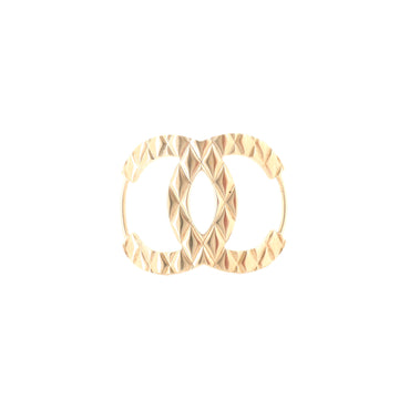 Chanel Quilted CC Hair Pin Metal and Resin