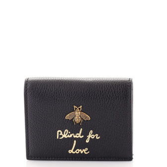 Gucci Animalier Flap Card Case Leather