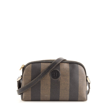 Fendi Vintage Pequin Crossbody Coated Canvas Small