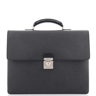 Louis Vuitton Robusto 1 Briefcase Taiga Leather Black 1721861