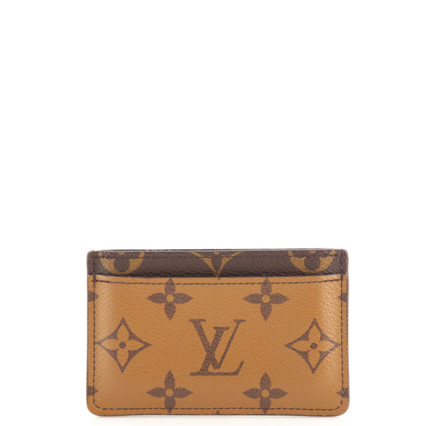Louis Vuitton Card Holder Reverse Monogram Canvas Brown 1721891
