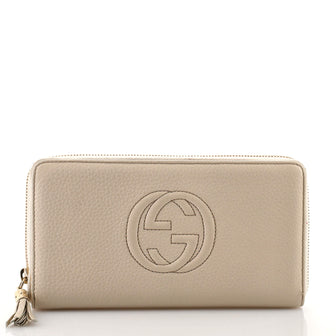 Gucci Soho Zip Organizer Wallet Leather Long