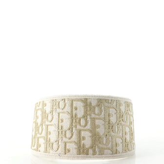 Christian Dior D-Oblique Headband Oblique Canvas