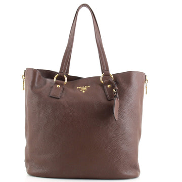 Prada Side Zip Shopper Tote Vitello Daino Large