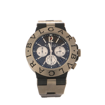 Bvlgari Diagono Chronograph Automatic Watch Titanium and Rubber 44