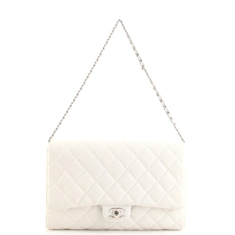 Chanel Clutch with Chain Quilted Caviar