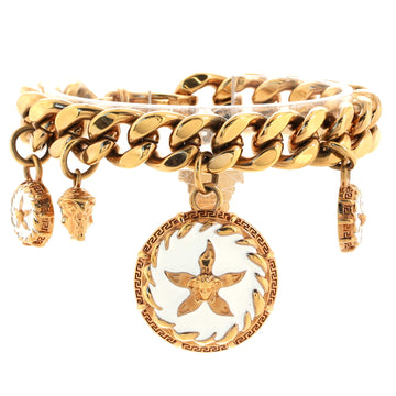 Versace Tresor de la Mer Charm Bracelet Metal with Enamel