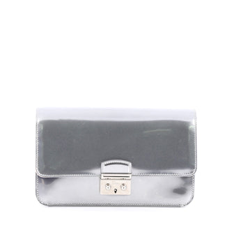 Christian Dior Miss Dior Promenade Pouch Patent Large Silver