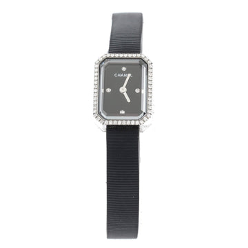 Chanel Premiere Mini Quartz Watch Stainless Steel and Rubber with Diamond Bezel and Markers 15