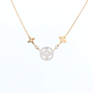 Louis Vuitton Blossom XL Necklace 18K Tricolor Gold with Diamonds