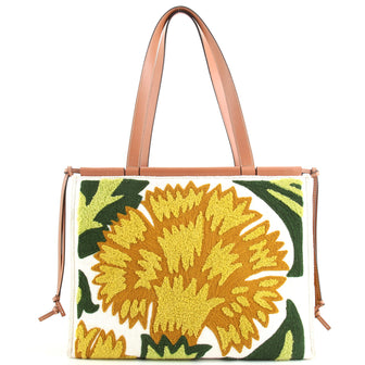 Loewe Cushion Tote Embroidered Canvas Large