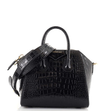 Givenchy Antigona Bag Crocodile Embossed Leather Mini