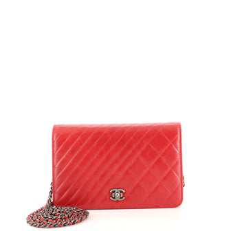 Chanel Coco Boy Wallet on Chain Quilted Lambskin